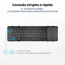 Teclado dobrável Bluetooth